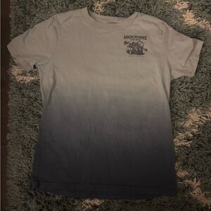 Abercrombie Kids Gray and Blue Ombre Tee